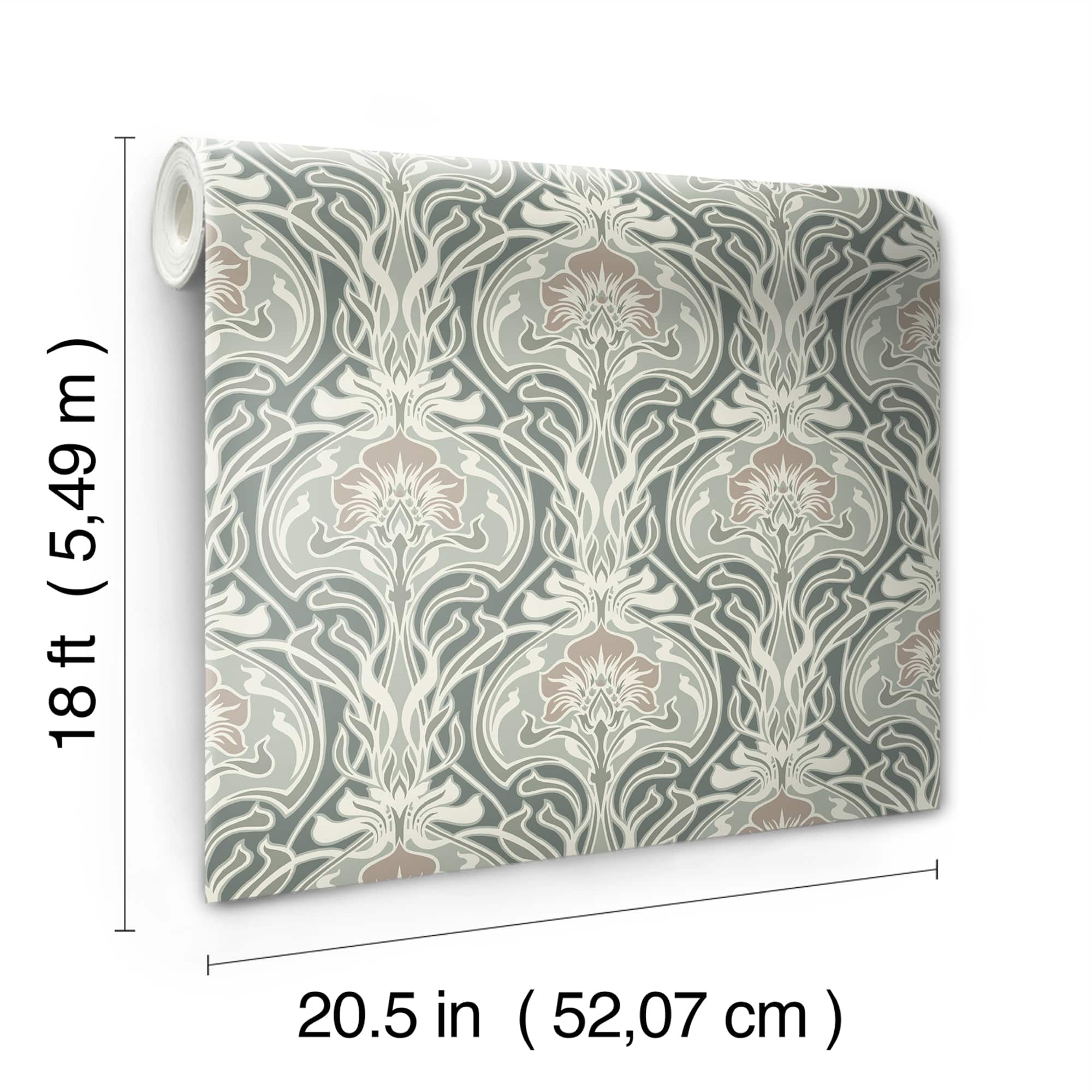 NuWallpaper Fallon Brown Peel & Stick Wallpaper